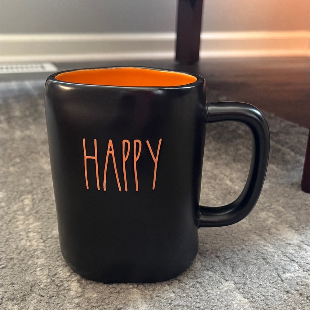 Rae Dunn Happy Halloween - Black and Orange Mug